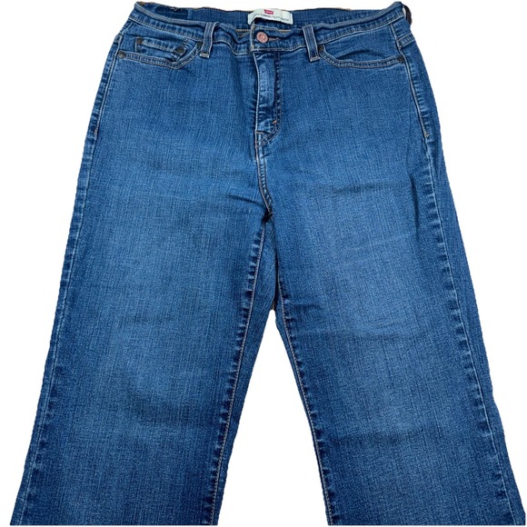 Levi's 512 Boot Cut Women's Jeans Size 12 Medium Perfectly Slimming Blue - Picture 3 of 6